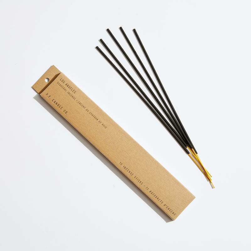 P.F. Candle Co. EU - Los Angeles Classic Scented Incense Sticks - Product - Our charcoal-based Incense is hand-dipped in our studio and packaged in kraft boxes