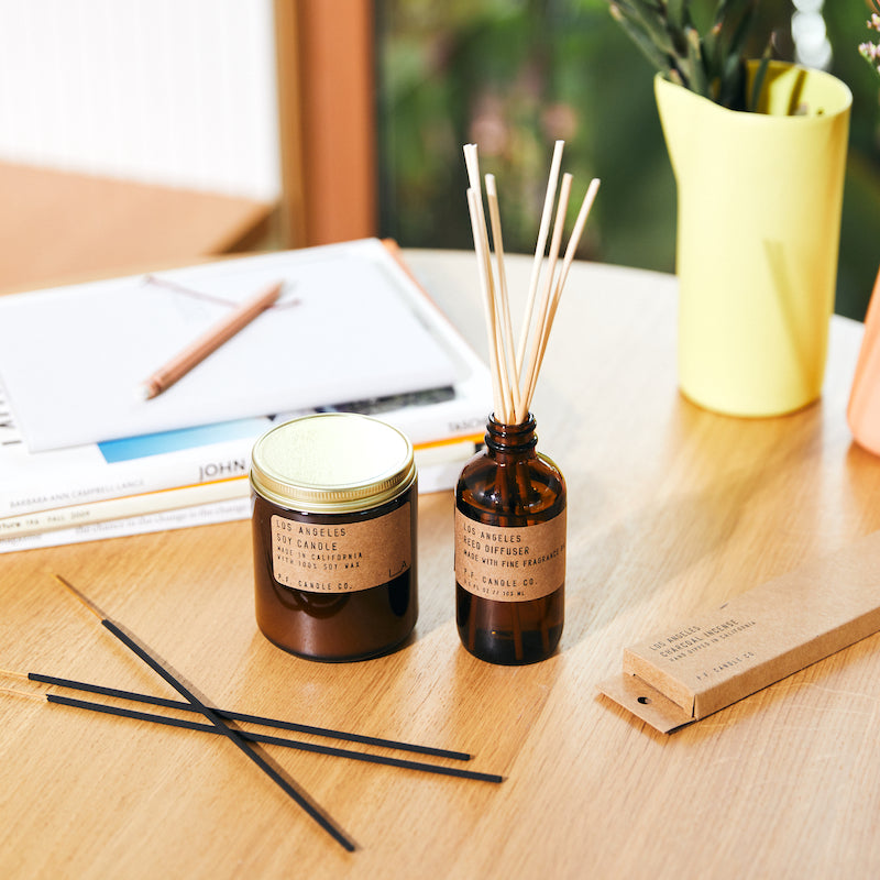 P.F. Candle Co. EU Los Angeles Reed Diffuser - Scent Family - Shop the collection available as standard candle, incense sticks, and reed diffuser