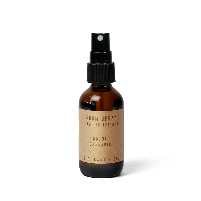 P.F. Candle Co. EU - No. 31: Cannabis Room Spray - Product - 2 fl oz travel-friendly room spray, perfect for creating a relaxing environment at home or away. 