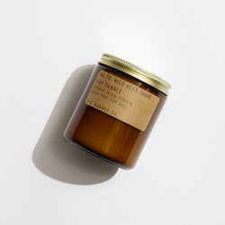 P.F. Candle Co. EU - Wild Herb Tonic Classic 7.2 oz Standard Scented Soy Wax Candle - Product - Hand-poured into apothecary inspired amber jars with our signature kraft label and a brass lid.